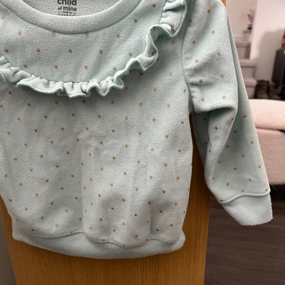 Child Of Mine By Carter's Mint Green 18 Months Sweater - Picture 4 of 4